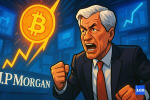 JP Morgan CEO qui est motivé par le Bitcoin qui monte